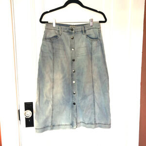 Buffalo David Bitton Conga Light Wash Denim Skirt​​​​​​​​